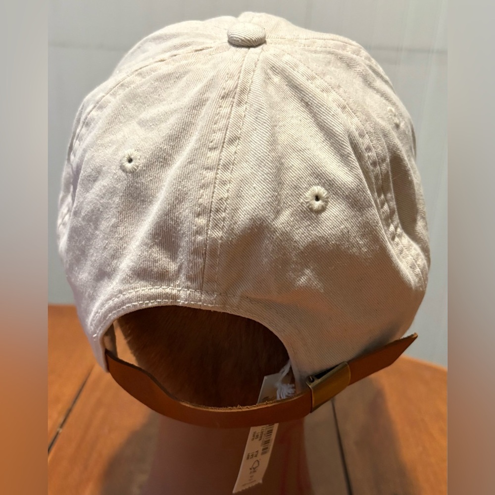 NWT Madewell Organic Cotton Broken In Baseball Cap in Alabaster - Picture 2 of 4